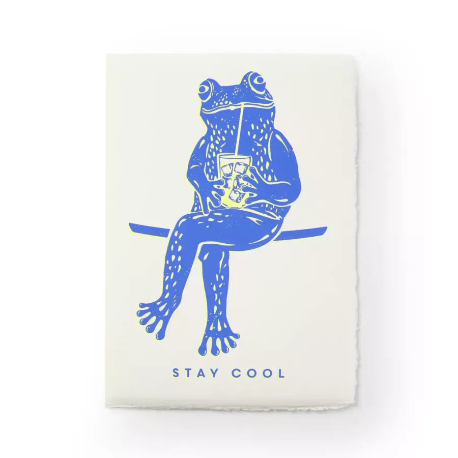 Bethge Grußkarte "Stay Cool" Bütten