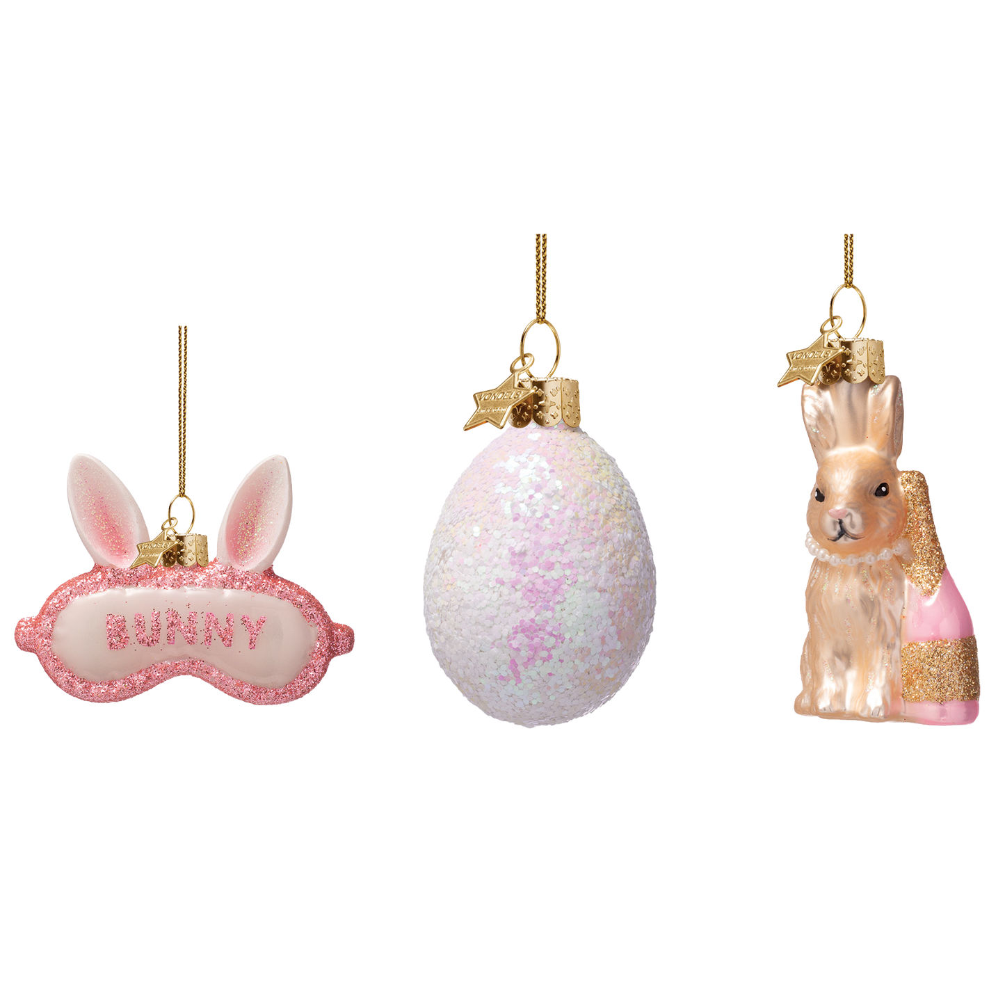 Vondels Glasornament Easter Set Bunny Breakfast w/Box 7cm