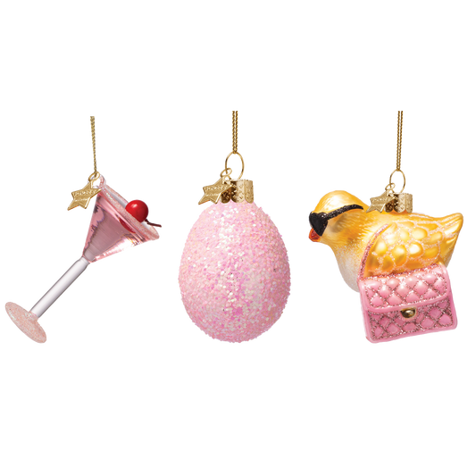 Vondels Glasornament Easter Set Cosmo & Couture w/Box 6,5cm