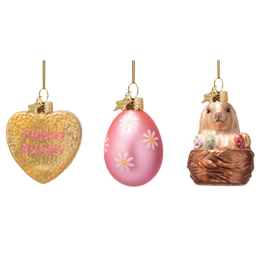Vondels Glasornament Easter Set Hunny Bunny w/Box 6cm