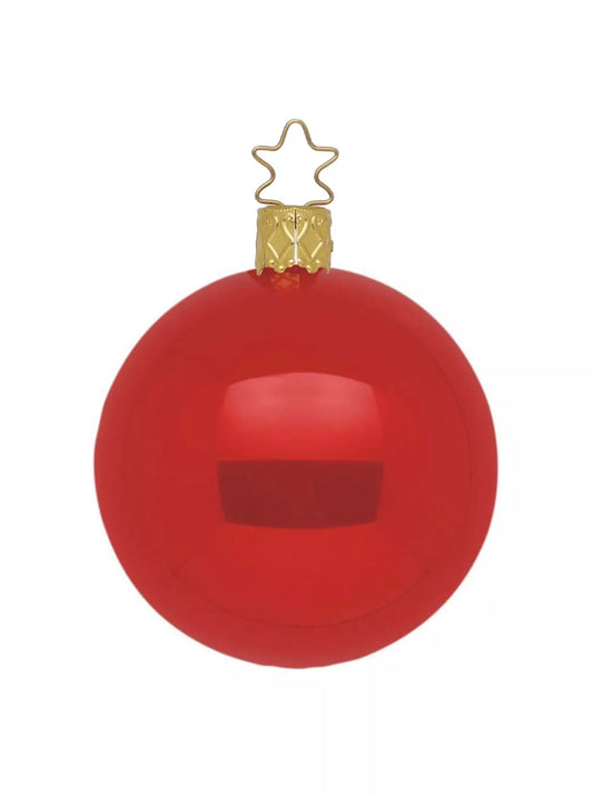INGE-GLAS Kugel Opal rot, 12cm