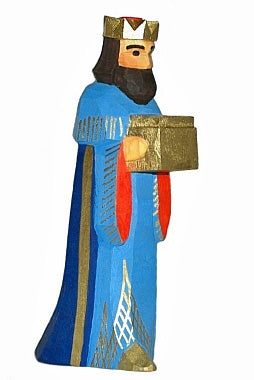 Lotte Sievers-Hahn Krippenfiguren 12cm, König blau