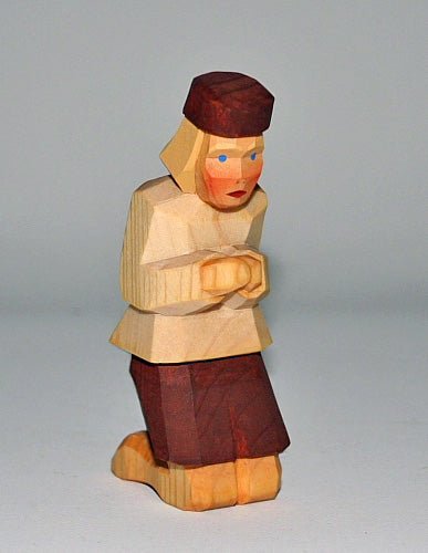 Lotte Sievers-Hahn Krippenfiguren 12cm, Hirte kniend