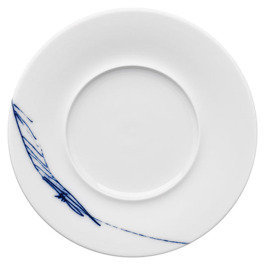 Hering Berlin Granat Teller mit breiter Fahne für Brot