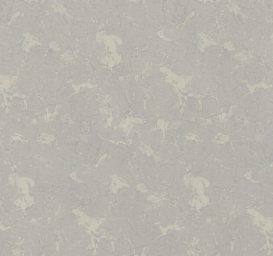 Leitner Leinen Tischtuch „Hirsche“ Col. 82 Stone mit 10 cm Kuvertsaum