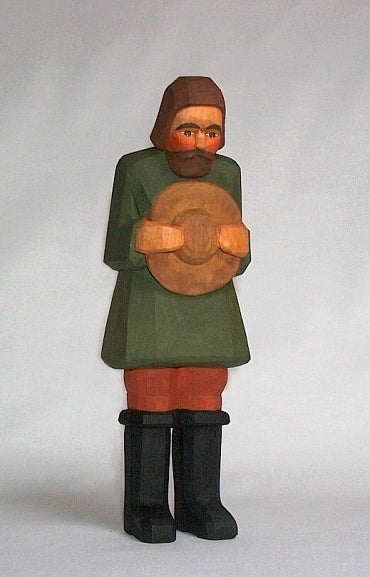 Lotte Sievers-Hahn Krippenfiguren 24cm, Hirte grün