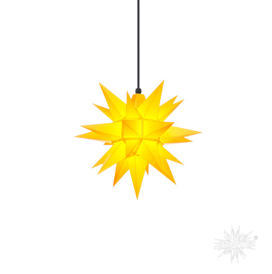 Herrnhuter Stern aus Kunststoff 40 cm, A4 gelb