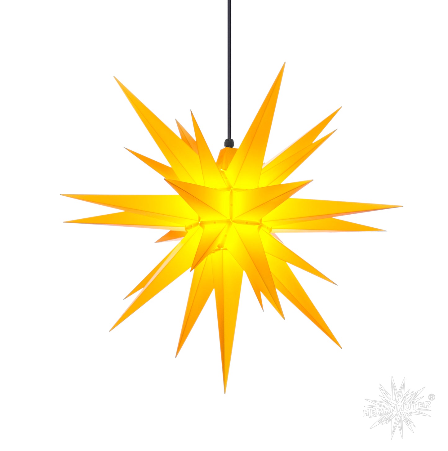 Herrnhuter Stern aus Kunststoff 68 cm, A7 gelb