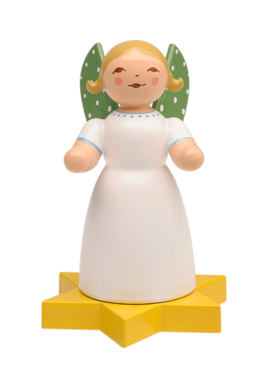 Wendt & Kühn Lichterengel, weiß, auf Stern, Gr. 1