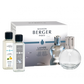 Lampe Berger Geschenkset ESSENTIELLE RUND mit jeweils 250ml neutraler Essenz und Zeste Verveine