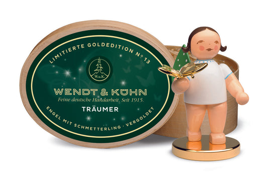 Wendt & Kühn Goldedition No 13, Träumer - Engel mit Schmetterling, limitierte Sonderedition 2020