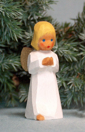 Lotte Sievers-Hahn Krippenfiguren 12cm, Engel stehend, blond, 6cm
