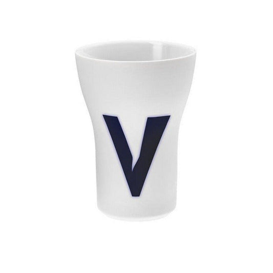 Hering Berlin - Letter Cups, Becher, groß Buchstaben A-Z, Ä, Ö, Ü, Ö- Buchstabe V