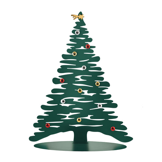 Alessi "Bark for Christmas" Weihnachtsschmuck  aus Stahl, grün lackiert 70 cm