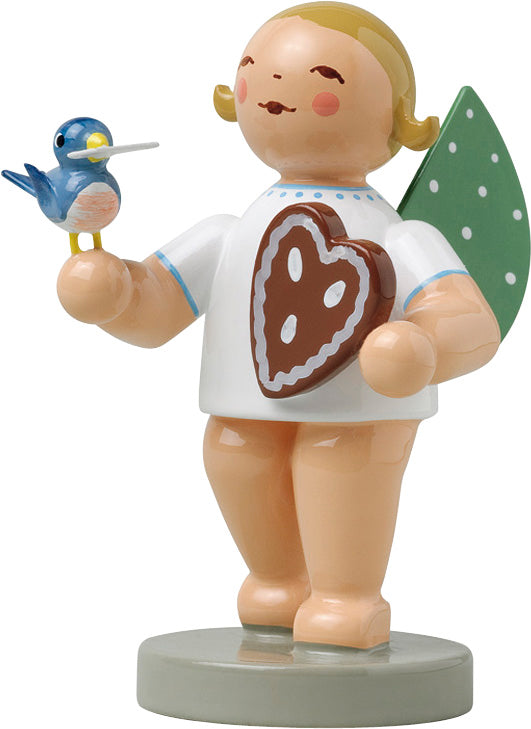 Wendt & Kühn Engel mit Lebkuchen und Vogel
