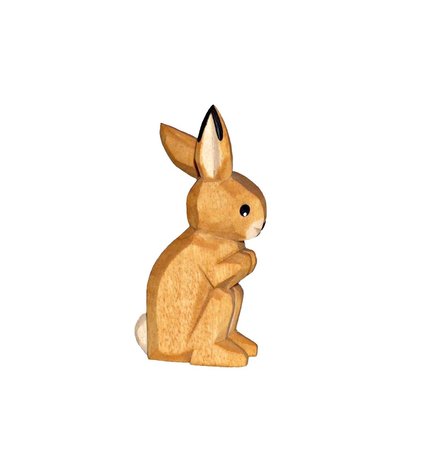Lotte Sievers-Hahn Figur Hase Ohren hoch, passend zu den 12 cm Krippenfiguren