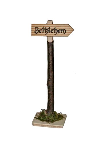 Lotte Sievers-Hahn Figur Wegweiser „Bethlehem, passend zu den 12 cm Krippenfiguren